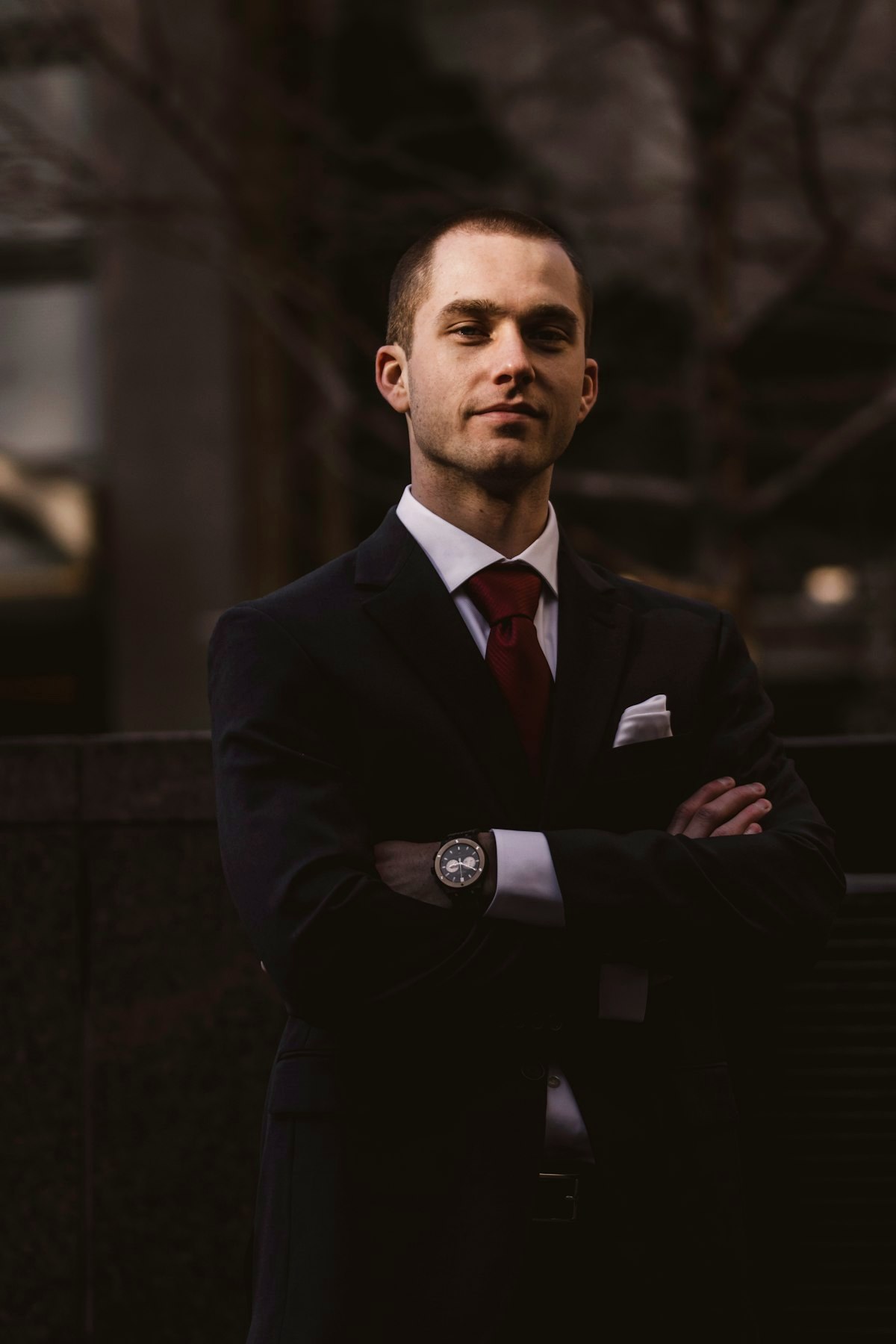 Man in tailored suiting, the boardroom context an Oxford shirt was built for